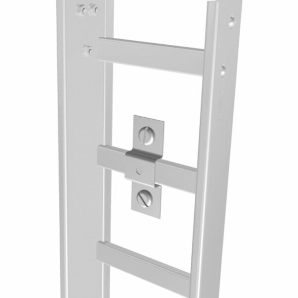 Sujetador vertical para bandeja tipo escalera