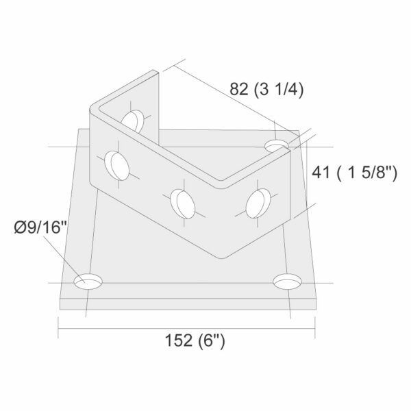 Short base for double channel