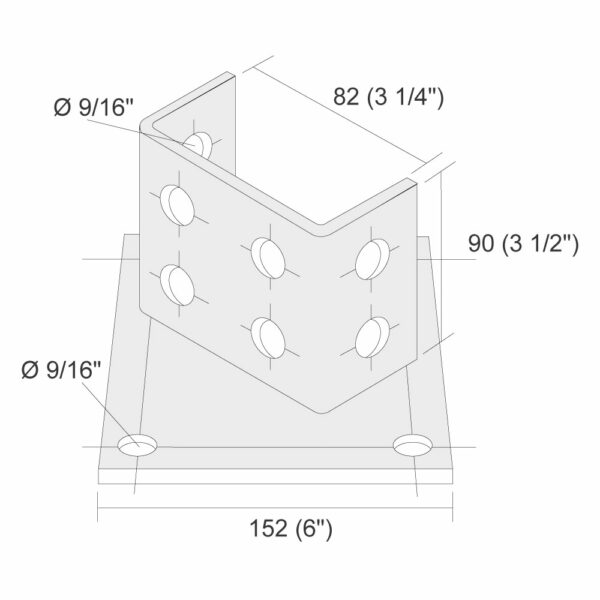 Tall base for double channel